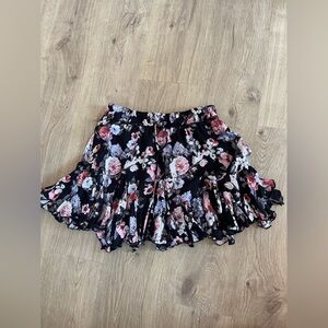 Odette Floral Ruffle Mini Skirt Vici size L